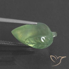 Préhnite Vert moyen naturelle Fantaisie, 8.30 ct, Translucide