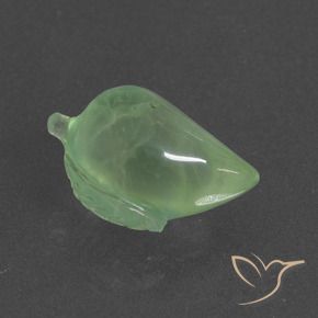 Préhnite Vert poire naturelle Fantaisie, 8.55 ct, Translucide