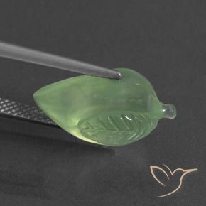 Préhnite Vert poire naturelle Fantaisie, 8.55 ct, Translucide