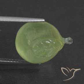 Préhnite Vert jaunâtre naturelle Fantaisie, 15.46 ct, Translucide
