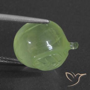 Préhnite Vert citron naturelle Fantaisie, 12.12 ct, Translucide