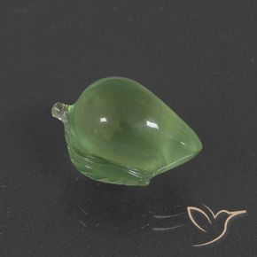 Préhnite Vert poire naturelle Fantaisie, 11.27 ct, Translucide