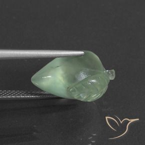 Préhnite Vert poire léger naturelle Fantaisie, 9.98 ct, Translucide