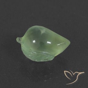 Préhnite Vert poire naturelle Fantaisie, 9.17 ct, Translucide