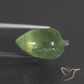 Préhnite Vert moyen naturelle Fantaisie, 11.03 ct, Translucide