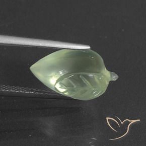 Préhnite Vert jaune léger naturelle Fantaisie, 8.86 ct, Translucide