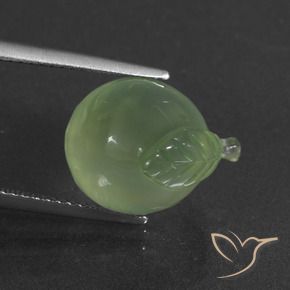 Préhnite Vert jaunâtre naturelle Fantaisie, 12.94 ct, Translucide