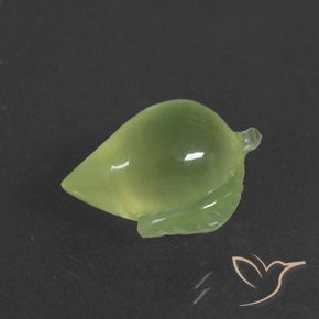 Préhnite Vert chaud naturelle Fantaisie, 12.14 ct, Translucide