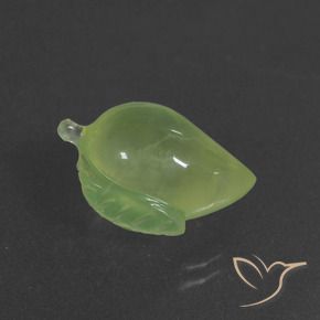 Préhnite Vert jaunâtre naturelle Fantaisie, 10.63 ct, Translucide