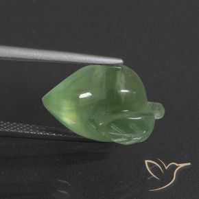 Préhnite Vert jaunâtre naturelle Fantaisie, 11.00 ct, Translucide
