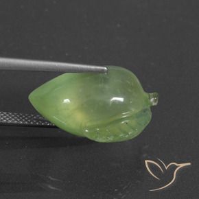 Préhnite Vert moyen naturelle Fantaisie, 16.61 ct, Translucide