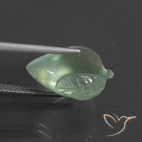 Préhnite Vert clair naturelle Fantaisie, 11.81 ct, Translucide