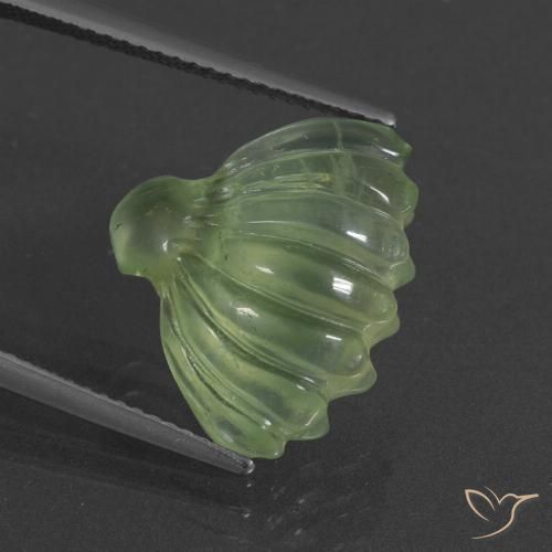 8.73ct Naturel Vert citron Préhnite, Fantaisie, Translucide