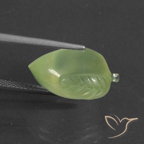 Préhnite Vert jaunâtre naturelle Fantaisie, 12.94 ct, Translucide