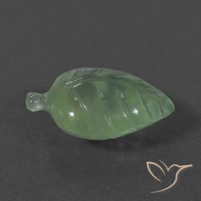 Préhnite Vert chaud naturelle Fantaisie, 5.89 ct, Translucide