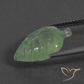 Préhnite Vert chaud naturelle Fantaisie, 5.89 ct, Translucide
