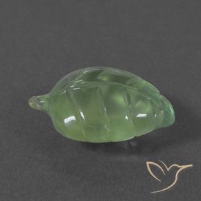 Préhnite Vert poire pâle naturelle Fantaisie, 6.07 ct, Translucide