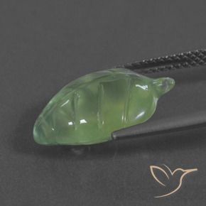 Préhnite Vert poire pâle naturelle Fantaisie, 6.07 ct, Translucide