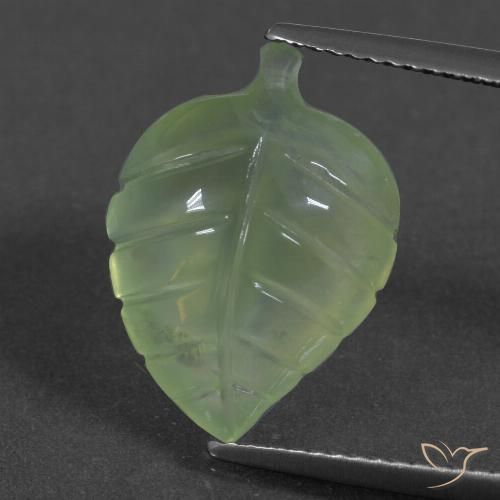 Préhnite vert naturelle forme fantaisie, 6,83 ct, translucide