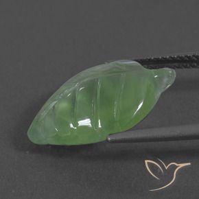 Préhnite Vert poire naturelle Fantaisie, 6.66 ct, Translucide