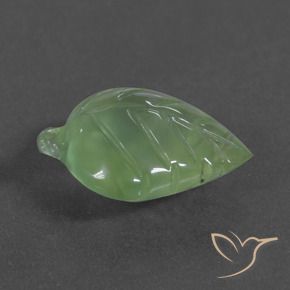 Préhnite Vert poire naturelle Fantaisie, 6.27 ct, Translucide