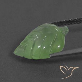 Préhnite Vert poire naturelle Fantaisie, 6.27 ct, Translucide