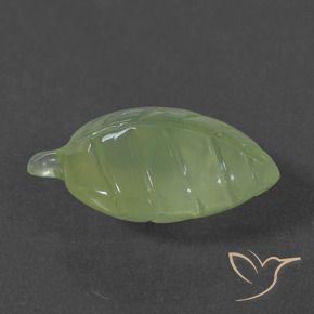 Préhnite Vert jaunâtre naturelle Fantaisie, 7.71 ct, Translucide