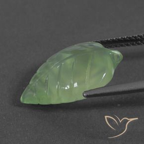 Préhnite Vert moyen naturelle Fantaisie, 6.06 ct, Translucide