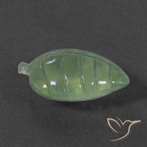 Préhnite Vert poire pâle naturelle Fantaisie, 6.83 ct, Translucide
