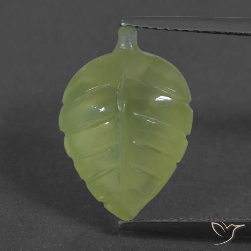 6.27ct Naturel Vert citron Préhnite, Fantaisie, Translucide