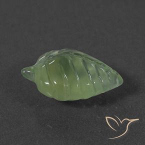 Préhnite Vert moyen naturelle Fantaisie, 5.61 ct, Translucide