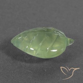 Préhnite Vert poire pâle naturelle Fantaisie, 5.49 ct, Translucide