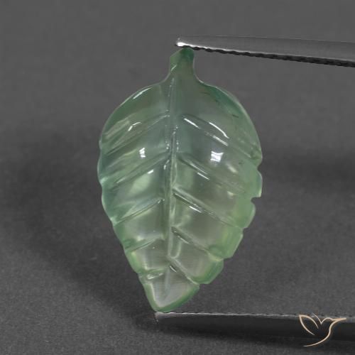 5.11ct Naturel Vert chaud Préhnite, Fantaisie, Translucide