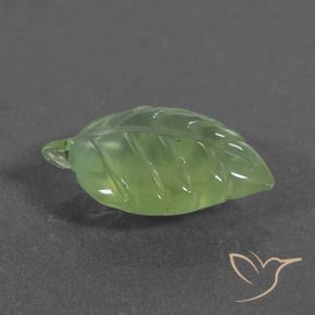 Préhnite Vert jaunâtre naturelle Fantaisie, 5.70 ct, Translucide