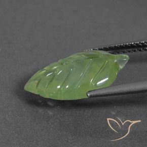 Préhnite Vert jaunâtre naturelle Fantaisie, 5.70 ct, Translucide