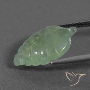 Préhnite Vert poire léger naturelle Fantaisie, 5.39 ct, Translucide