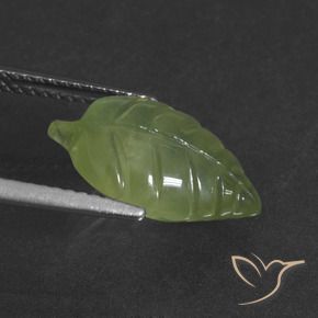 Préhnite Vert moyen naturelle Fantaisie, 5.08 ct, Translucide