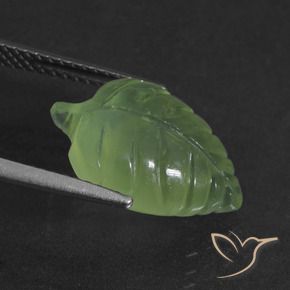 Préhnite Vert jaunâtre naturelle Fantaisie, 6.65 ct, Translucide