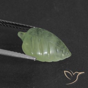 Préhnite Vert lime pâle naturelle Fantaisie, 4.61 ct, Translucide