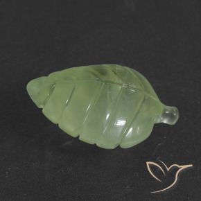 Préhnite Vert moyen naturelle Fantaisie, 5.28 ct, Translucide
