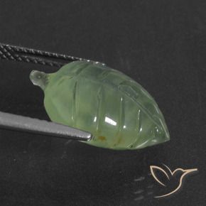 Préhnite Vert très clair naturelle Fantaisie, 7.07 ct, Translucide