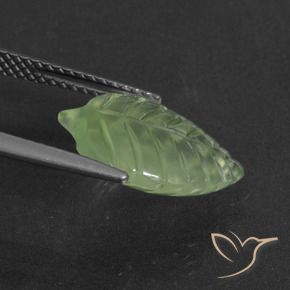 Préhnite Vert jaunâtre naturelle Fantaisie, 4.62 ct, Translucide