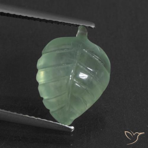 4.92ct Naturel Vert menthe léger Préhnite, Fantaisie, Translucide