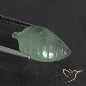 Préhnite Vert menthe léger naturelle Fantaisie, 4.92 ct, Translucide