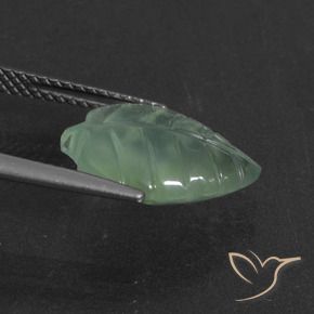 Préhnite Vert clair naturelle Fantaisie, 4.86 ct, Translucide