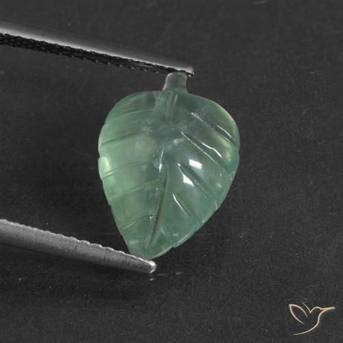 4.67ct Naturel Menthe verte Préhnite, Fantaisie, Translucide