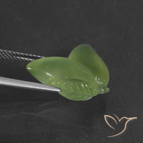 Préhnite Vert moyen naturelle Fantaisie, 11.48 ct, Translucide