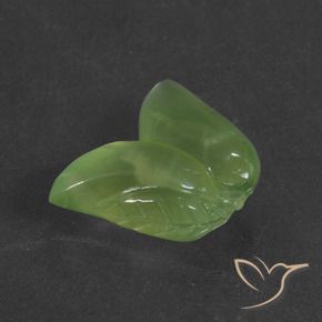Préhnite Vert chaud naturelle Fantaisie, 14.66 ct, Translucide