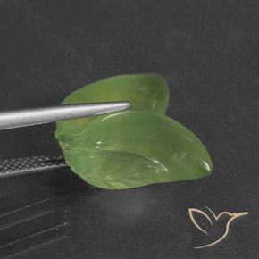 Préhnite Vert chaud naturelle Fantaisie, 14.66 ct, Translucide