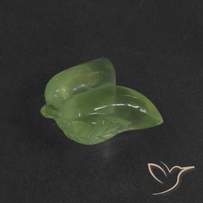 Préhnite Vert chaud naturelle Fantaisie, 9.97 ct, Translucide